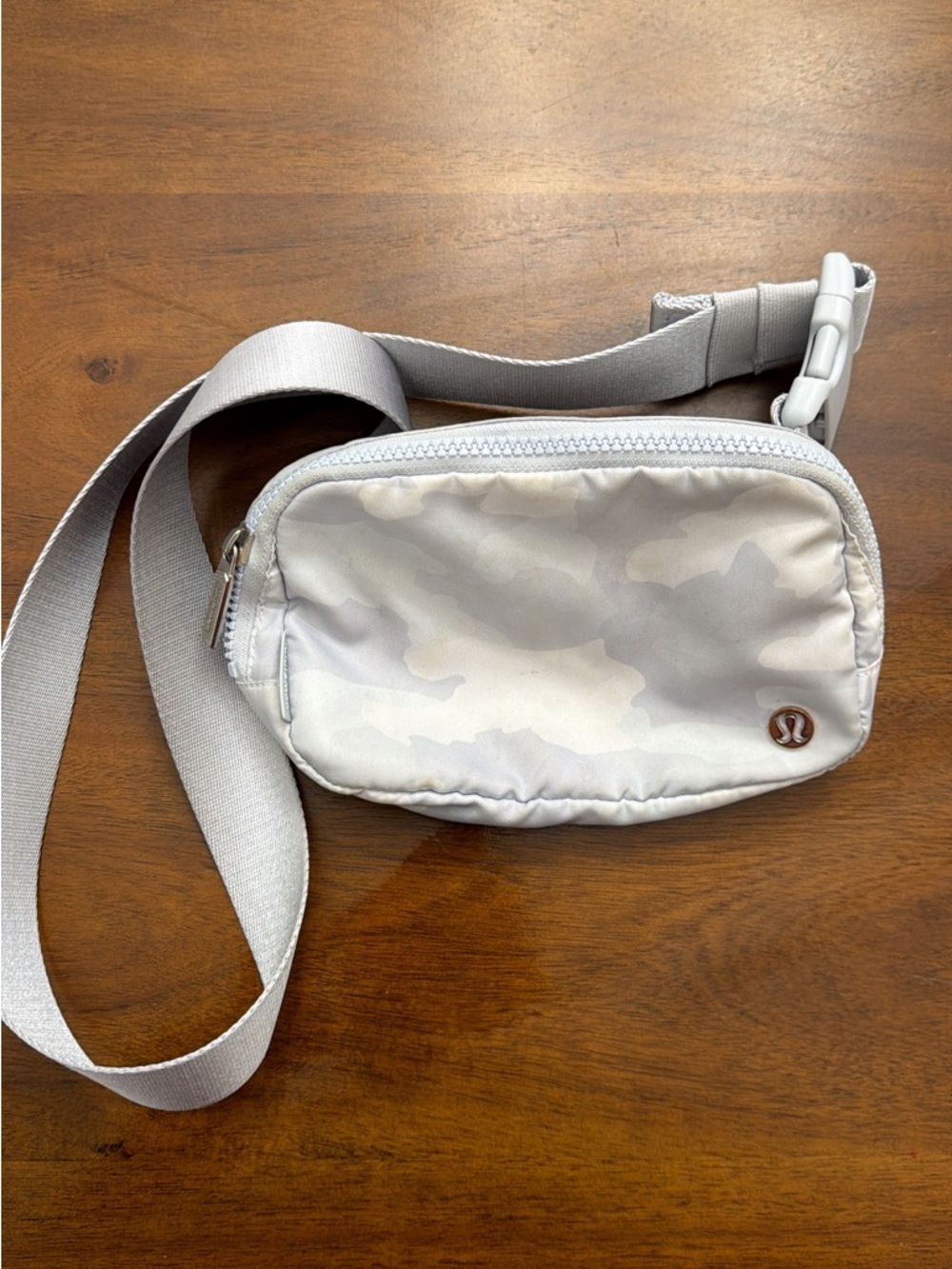 lululemon athletica Light Gray Camo Belt Bag